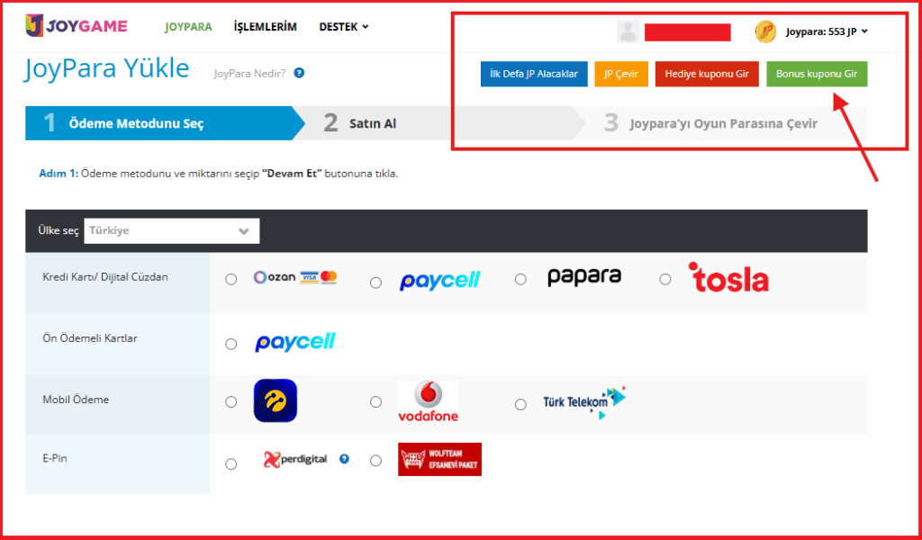 JoyGame JoyMoney and WolfTeam Cash Guide Step 1