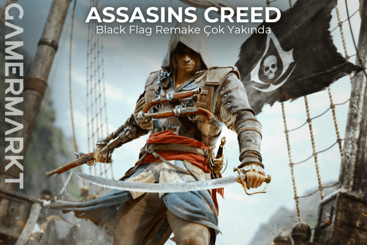 Assassin’s Creed Black Flag Remake söylentilerini temsil eden korsan temalı ana karakter görseli