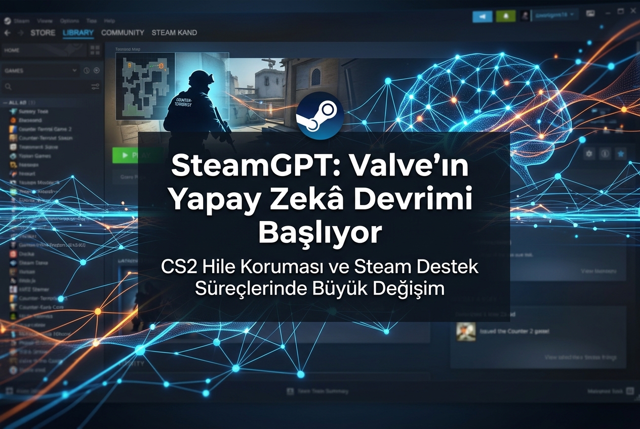 SteamGPT Nedir? Valve’ın Yapay Zekâ Sistemi CS2 Hile Tespitini ve Steam Desteğini Nasıl Değiştirecek?