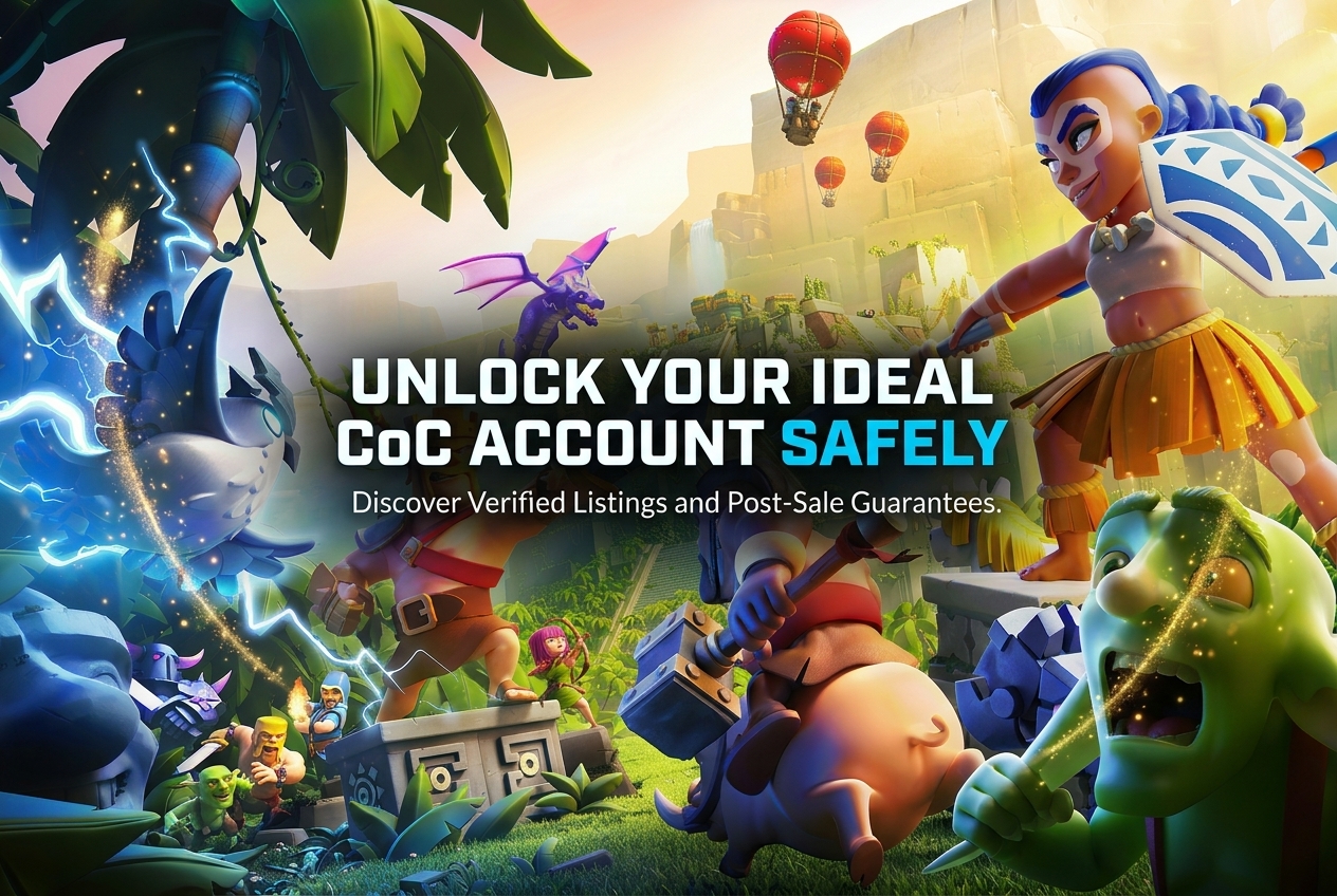 Buy and Sell Clash of Clans Accounts Safely on GamerMarkt