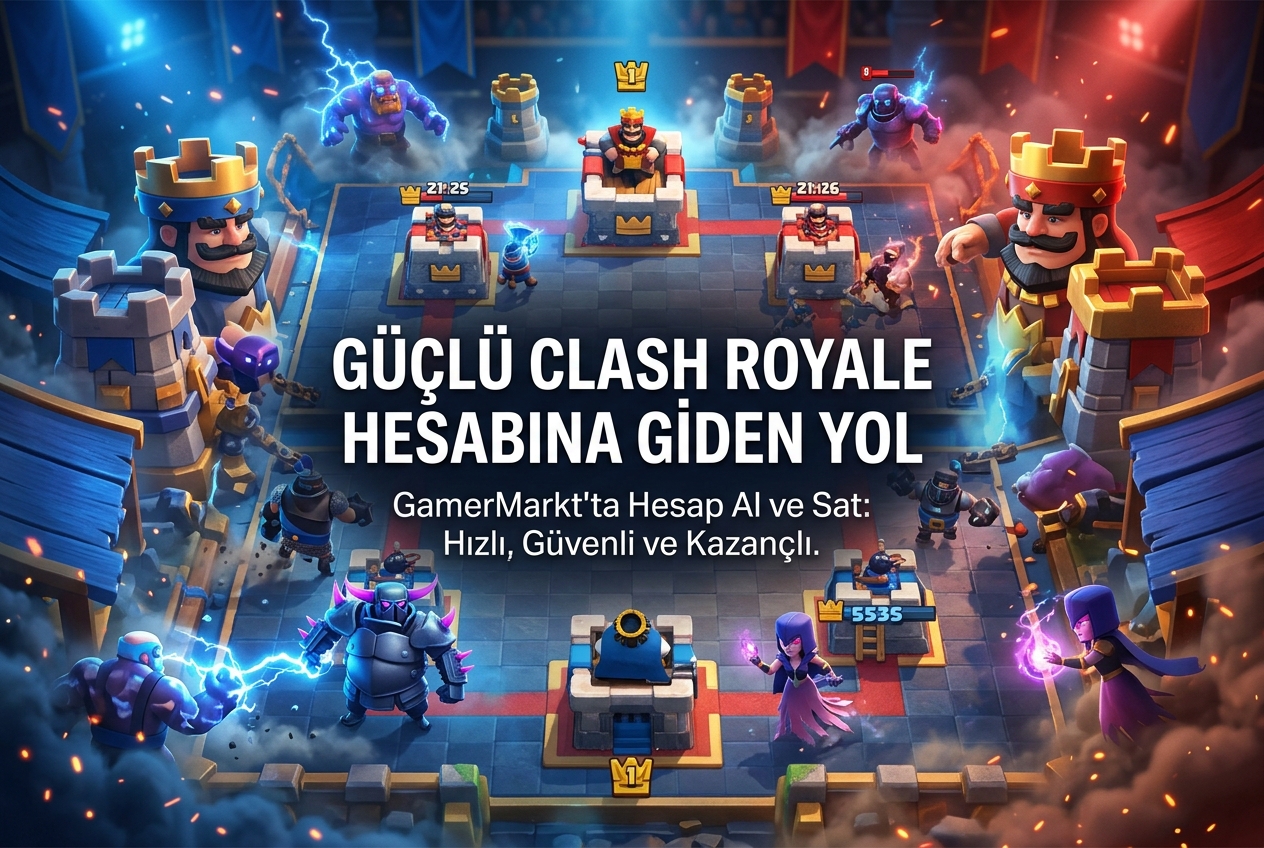 Clash Royale Hesap Satışı: GamerMarkt'ta CR Hesabı Al ve Sat