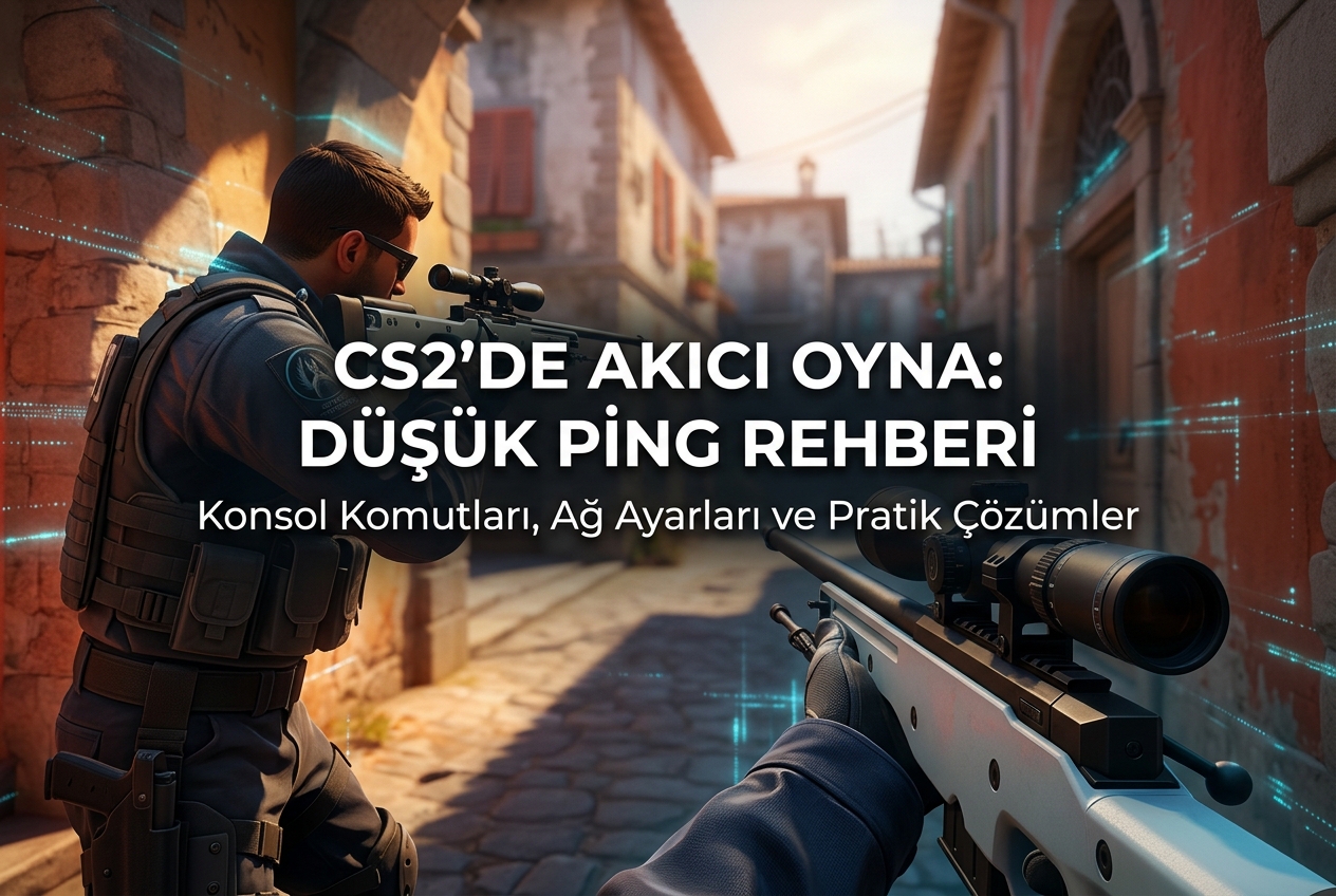CS2 Ping Düşürme Rehberi: Konsol Komutları, Ağ Ayarları ve Pratik Çözümler