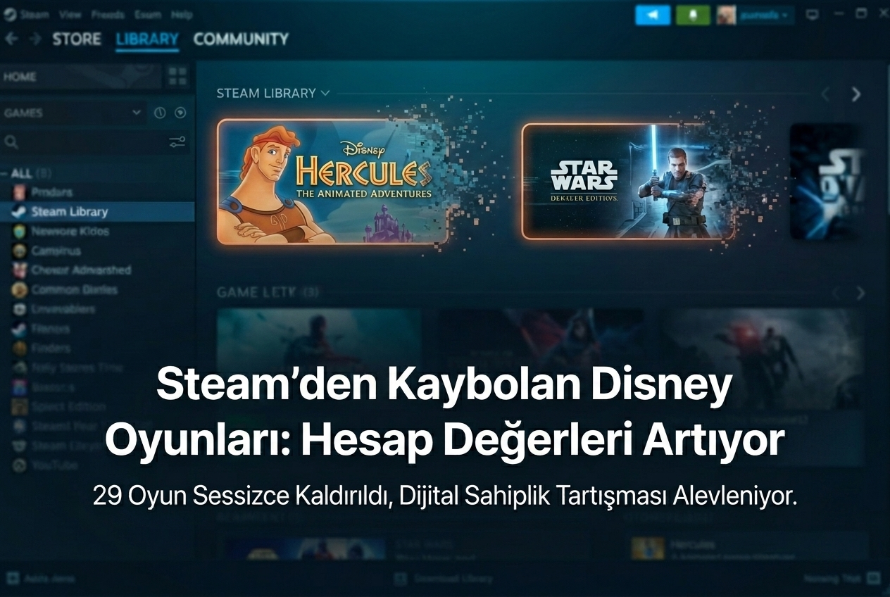 Steam’den Kaybolan Disney Oyunları: Dijital Sahiplik, Hesap Değeri ve Pazar Üzerindeki Etkisi