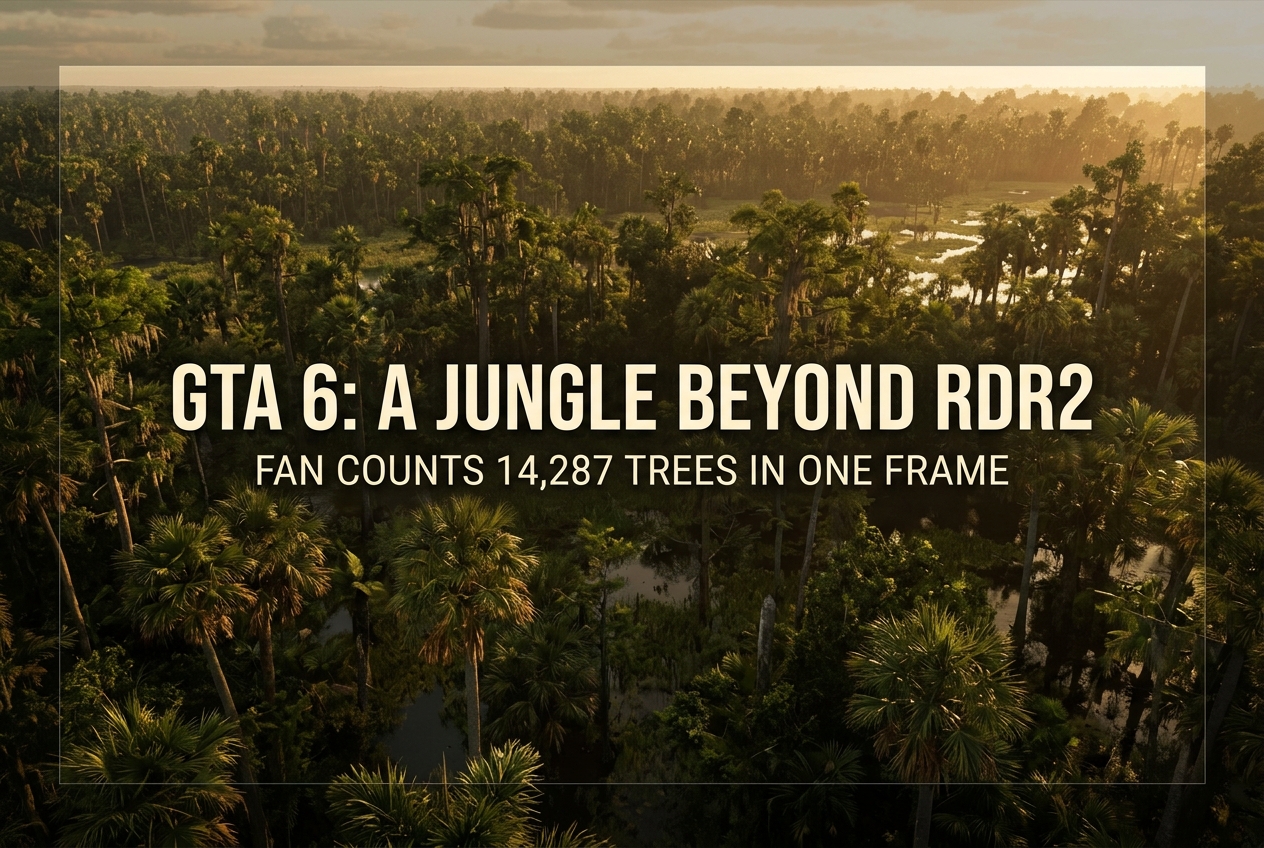 GTA 6 Fan Hand-Counted 14,287 Trees in One Trailer Frame: What It Reveals About the RAGE Engine
