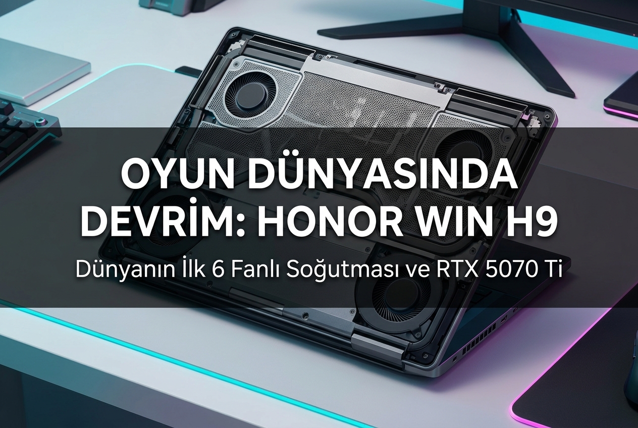 Honor Win H9: 6 Fanlı Soğutma ve RTX 5070 Ti ile Gelen Oyuncu Laptopu