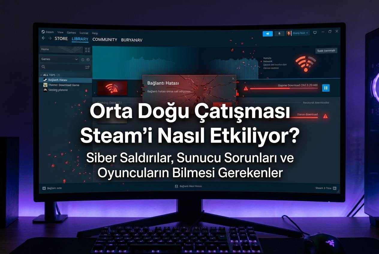 Orta Doğu Savaşı Steam’i Nasıl Etkiledi? Siber Saldırılar, Sunucu Kesintileri ve Oyuncuların Bilmesi Gerekenler