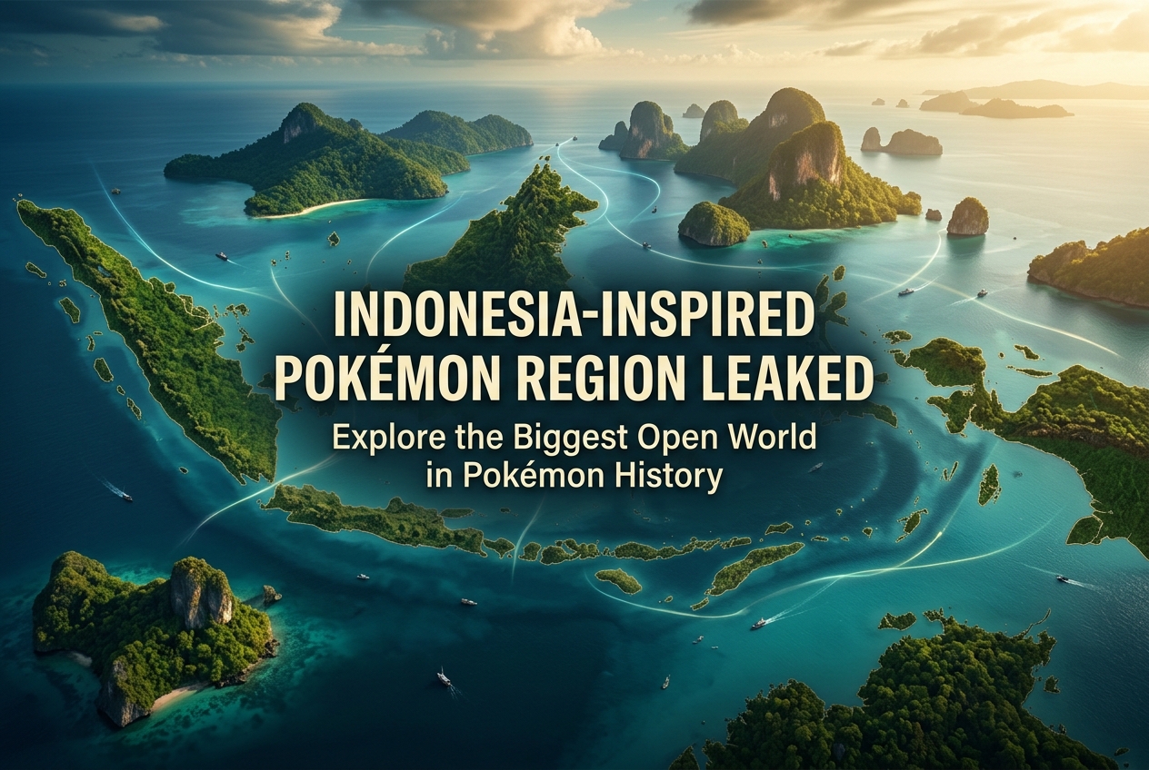 Pokémon Winds and Waves Map Leak Reveals a Massive Indonesia-Inspired Region With 17 Islands