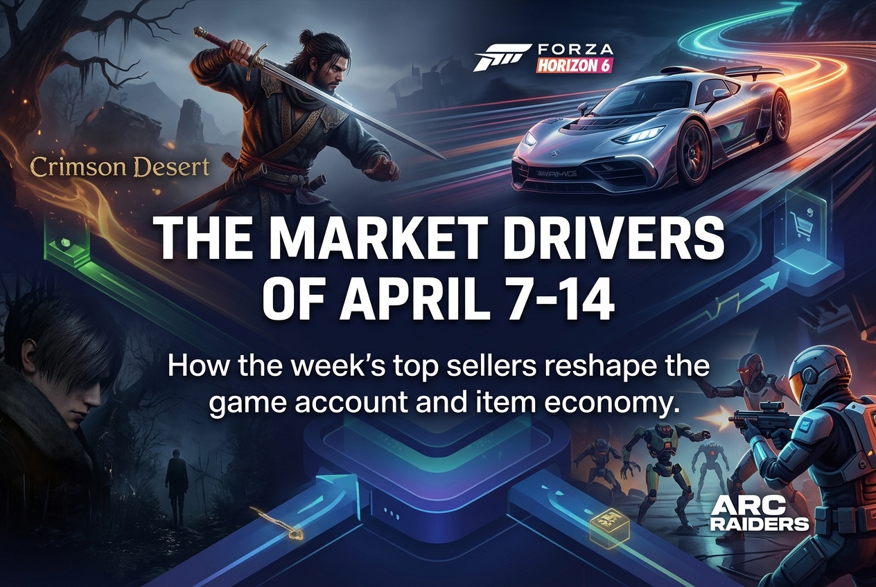 Steam's Top Sellers for April 7-14, 2026: Which Games Are Driving the Account and Item Market?