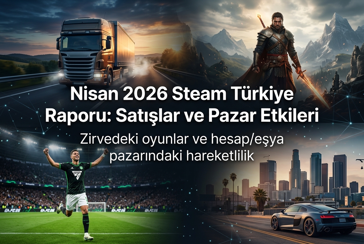 Steam Türkiye’de 7-14 Nisan 2026 Haftasının En Çok Satanları: Hesap ve Eşya Pazarına Etkileri