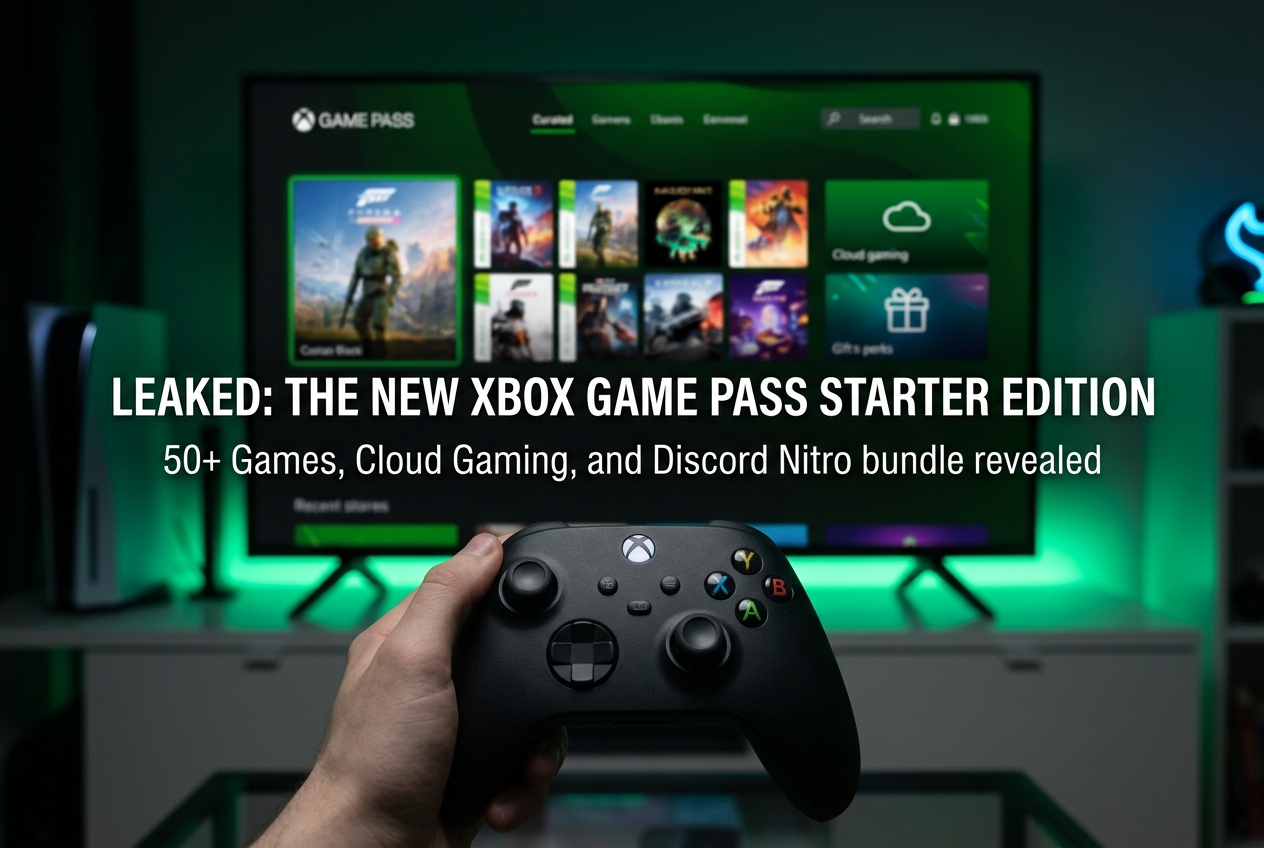 Xbox Game Pass Starter Edition Leaked: 50+ Games, Cloud Gaming, and Discord Nitro