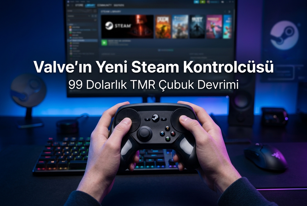 Yeni Steam Kontrolcüsü: 99 Dolarlık Fiyat, TMR Çubuklar ve Tüm Teknik Detaylar