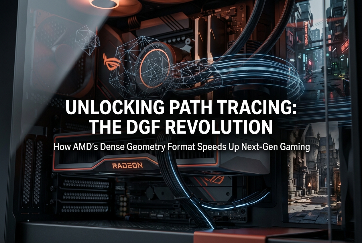AMD DGF Explained: How Dense Geometry Format Boosts Path Tracing Performance