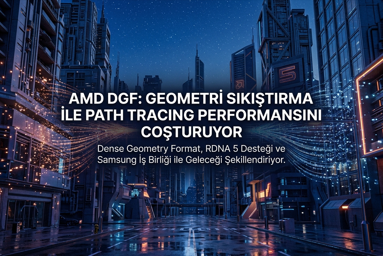 AMD DGF Nedir? Dense Geometry Format ile Path Tracing Performansı Nasıl Artıyor?