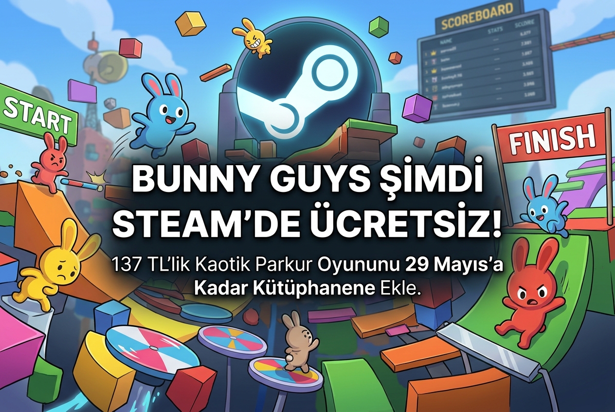 Bunny Guys Steam’de Ücretsiz: 137 TL’lik Kaotik Parkur Oyununu Kaçırmayın