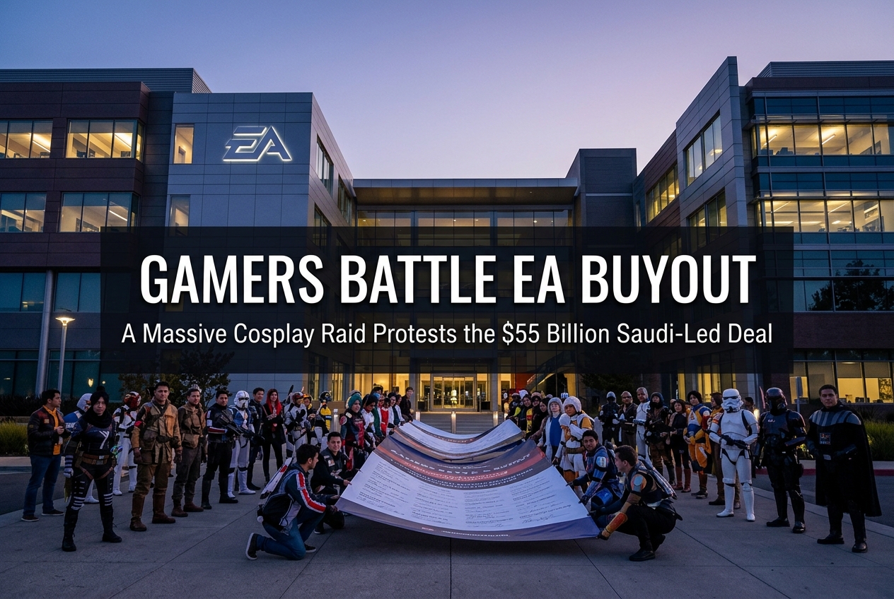 EA HQ Protest: Gamers Plan Cosplay Raid Over $55 Billion Saudi Buyout