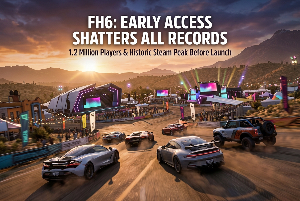 Forza Horizon 6 Hits 1.2 Million Players Before Launch: Every Record Broken in Early Access