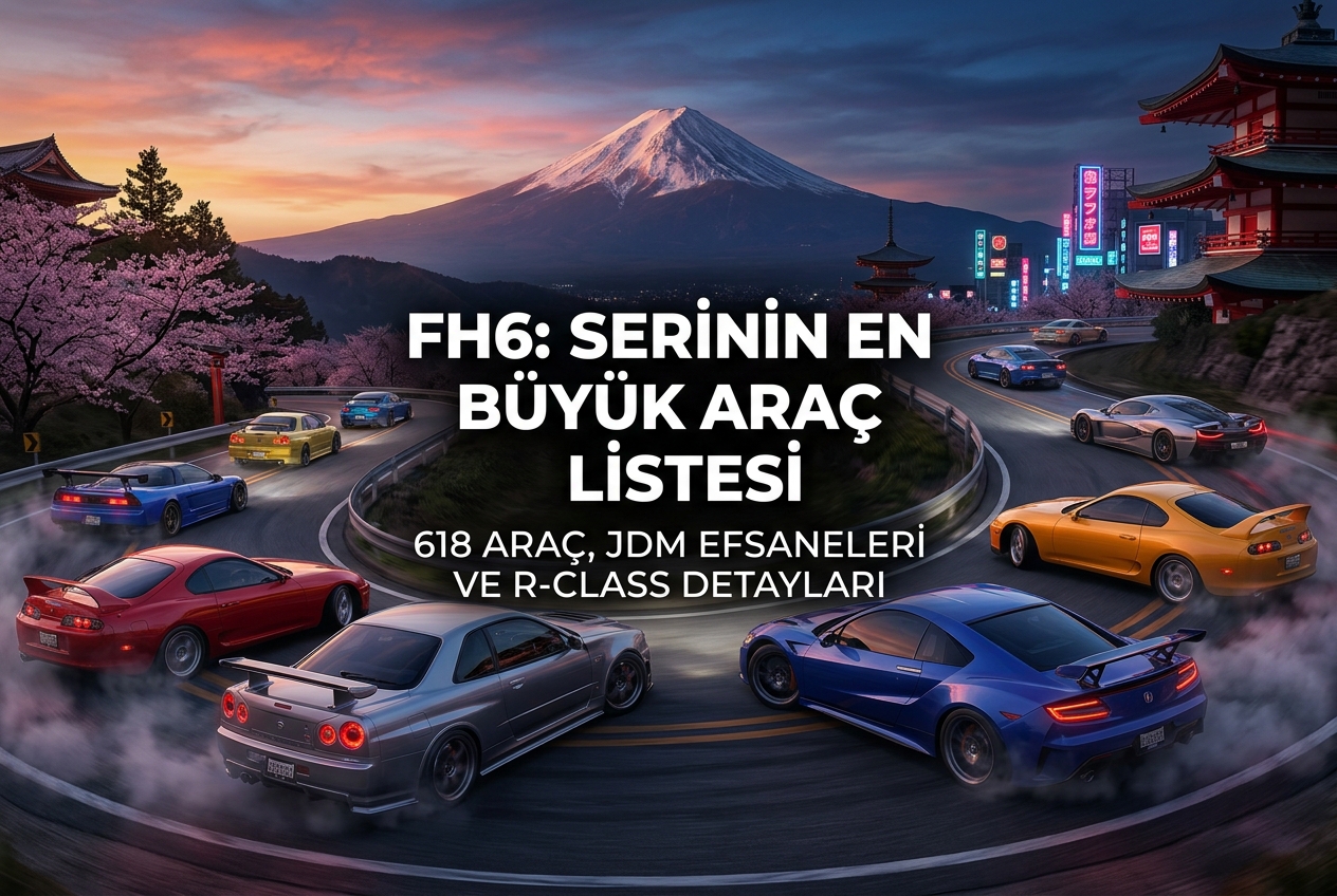 Forza Horizon 6 Araç Listesi: 618 Araçlık Devasa Garaj ve Öne Çıkan Modeller