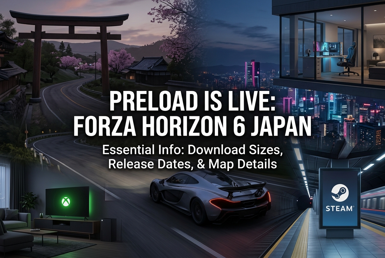 Forza Horizon 6 Preload Is Live: Download Sizes, Release Dates, and Everything You Need to Know