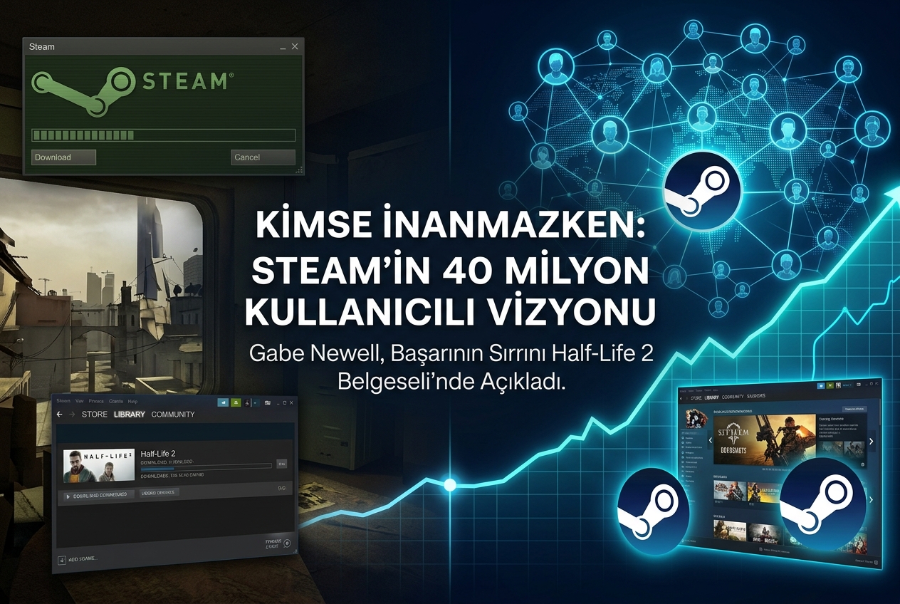 Gabe Newell’ın Açıkladığı Steam Başarı Formülü: Kimsenin İnanmadığı Vizyondan 40 Milyon Eş Zamanlı Kullanıcıya