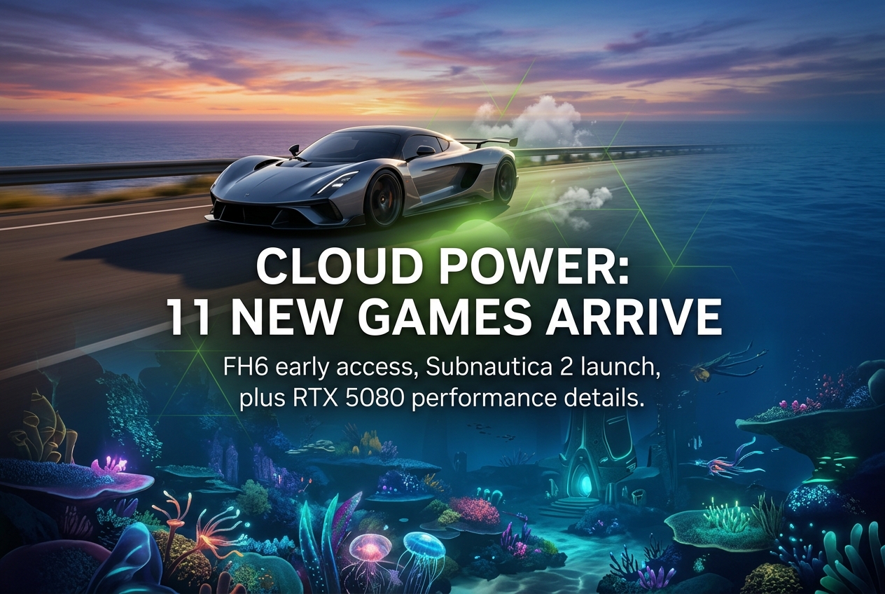 GeForce NOW Adds 11 Games This Week: Forza Horizon 6 and Subnautica 2 Hit the Cloud