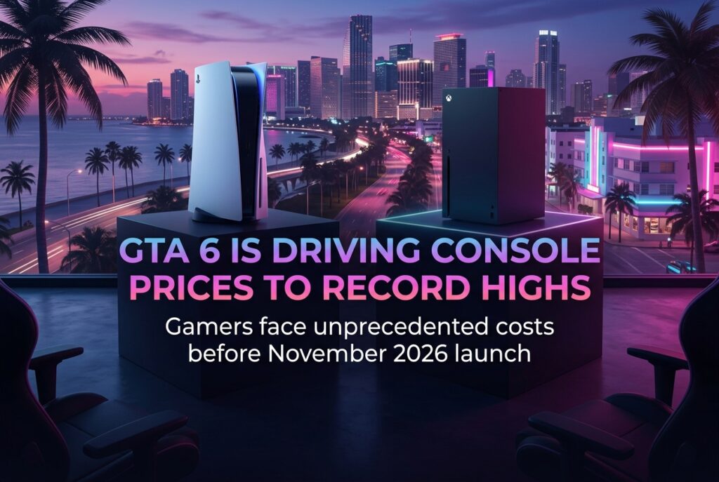 GTA 6 Launch And Rising Console Prices 2026 Cost Guide Gta 6 Launch Driving Console Prices Record Highs 2026 1024x687 