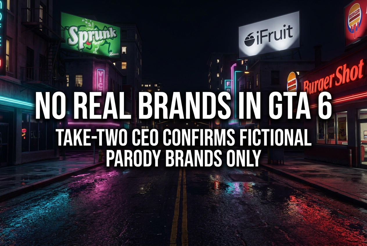 GTA 6 Will Have No Product Placement: Take-Two CEO Confirms Fictional-Only Brands