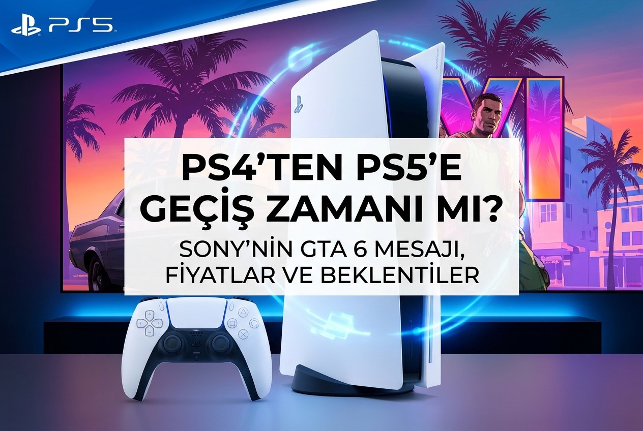 Sony, PS4 Oyuncularına GTA 6 İçin PS5’e Geçin Mesajı Gönderiyor: Fiyatlar, Tarih ve Beklentiler