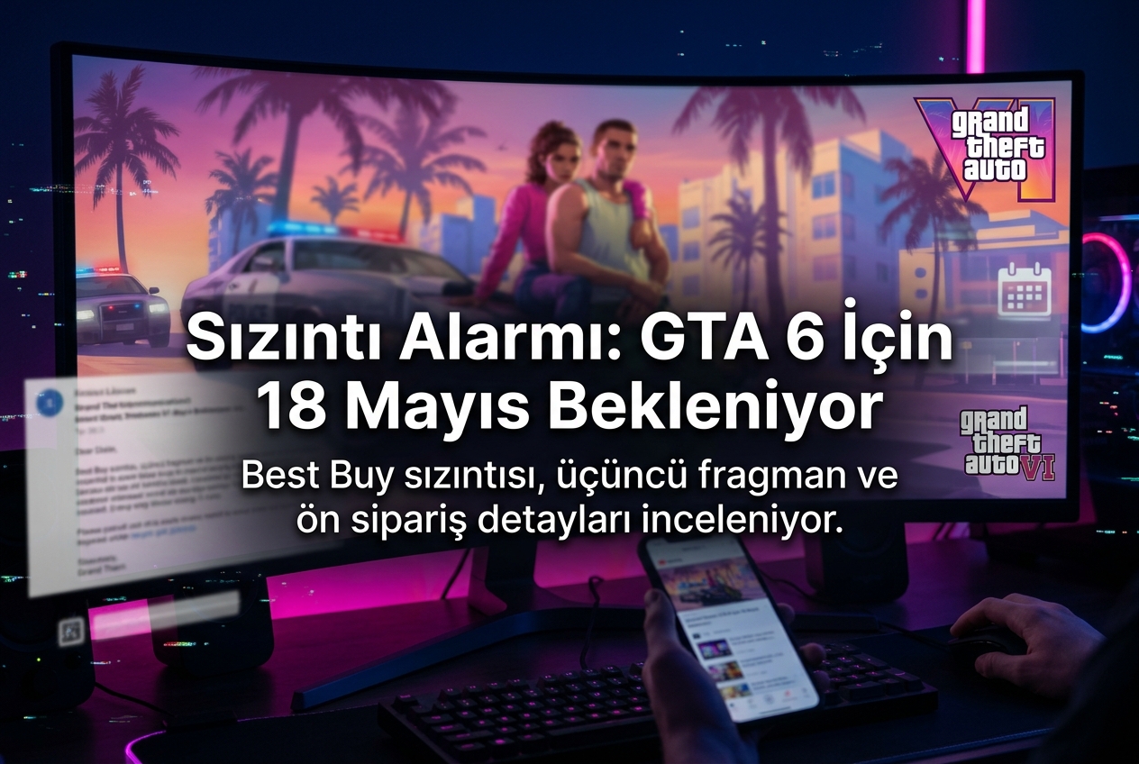 GTA 6 Üçüncü Fragman ve Ön Sipariş: Best Buy Sızıntısı 18 Mayıs’ı İşaret Ediyor