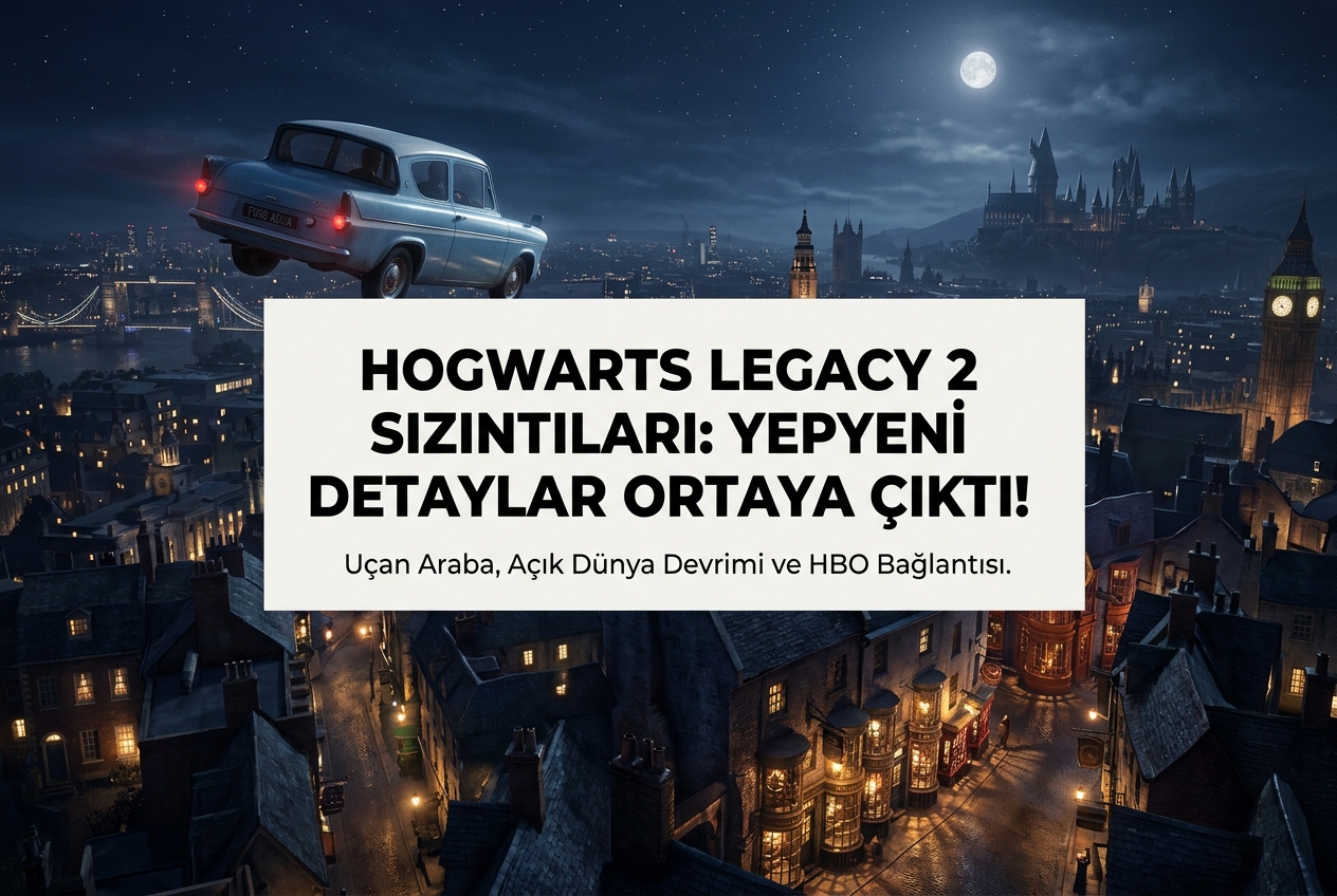 Hogwarts Legacy 2 Sızıntıları: Uçan Araba, Yükleme Ekransız Açık Dünya ve HBO Dizisiyle Bağlantı