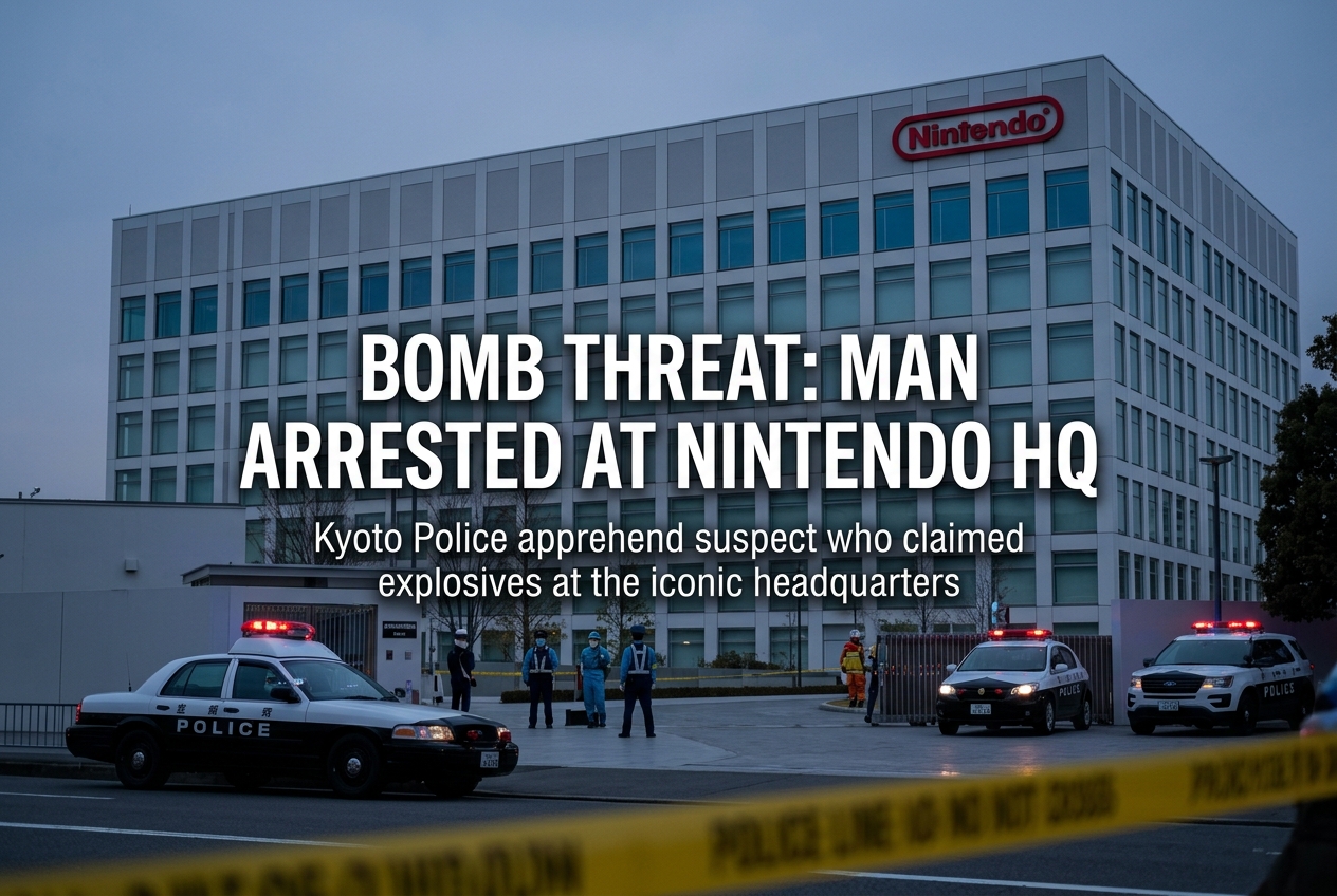 Man Arrested for Threatening to Bomb Nintendo Headquarters in Kyoto
