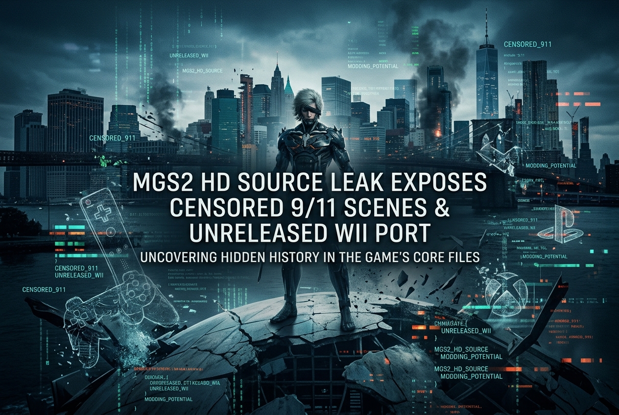 Metal Gear Solid 2 HD Source Code Leaked: Cut 9/11 Content, Unreleased Wii Port, and What It Means for Modding