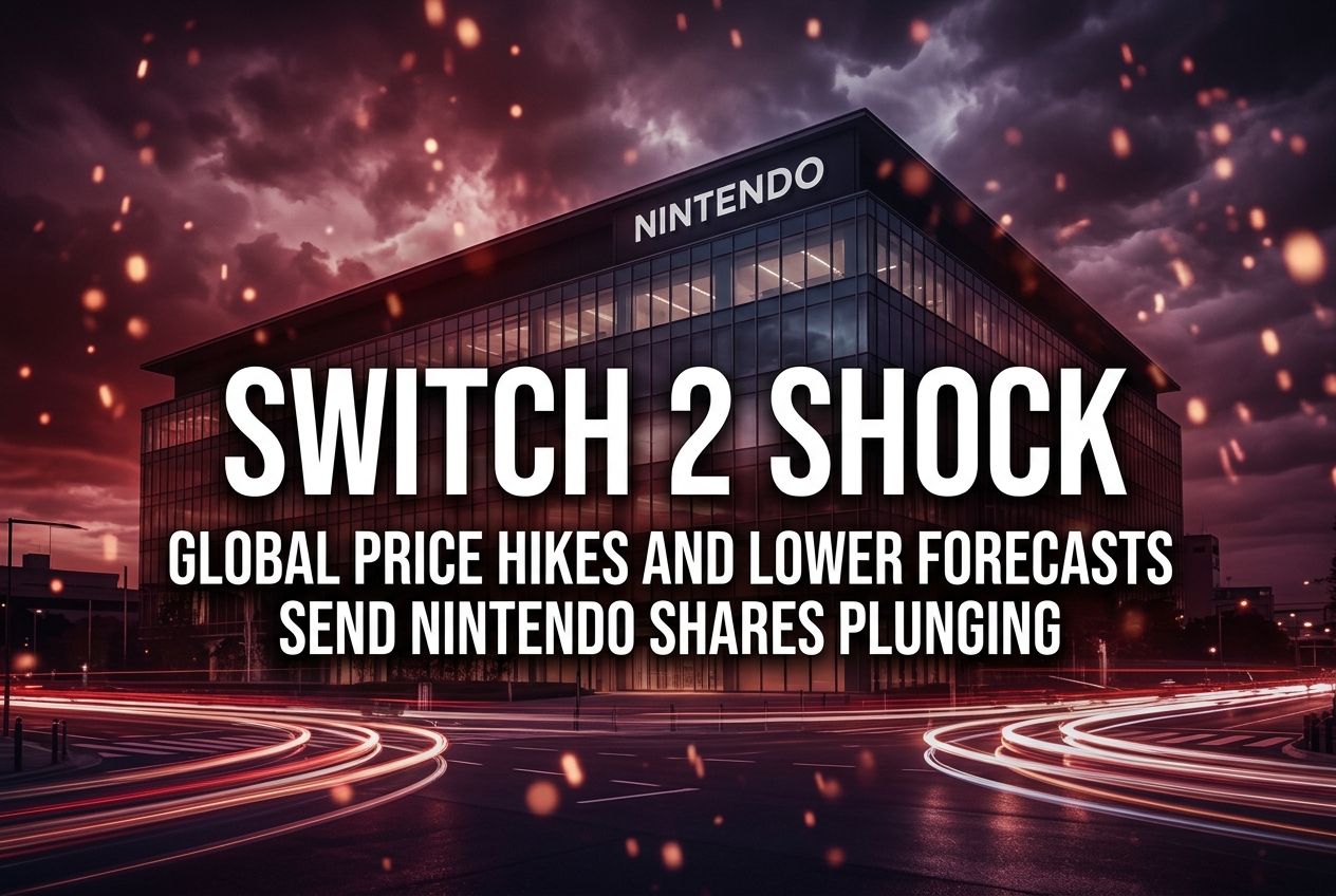 Nintendo Shares Plunge After Switch 2 Price Hike and Lower Sales Forecast