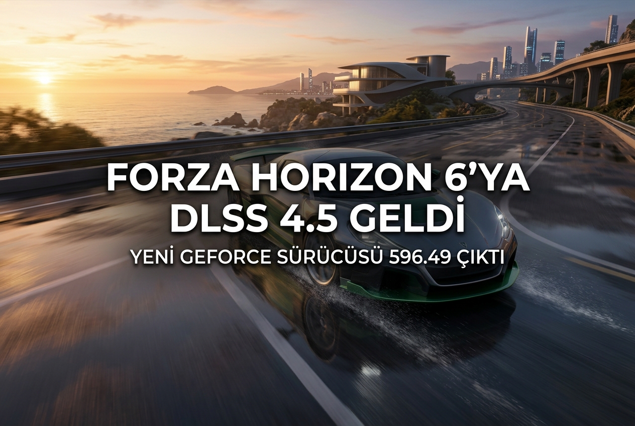NVIDIA GeForce 596.49 Sürücüsü Çıktı: Forza Horizon 6, DLSS 4.5 ve Daha Fazlası