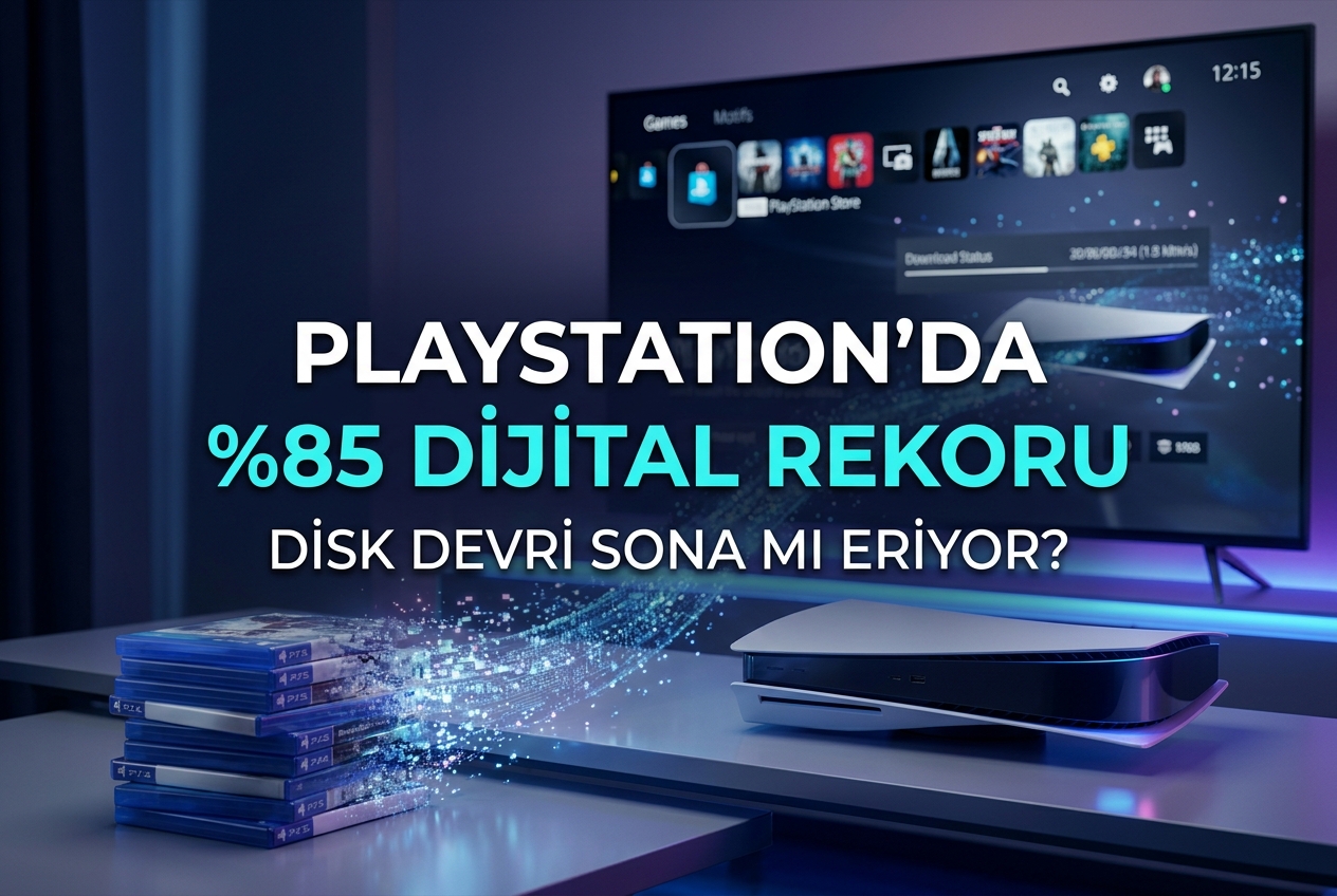 PlayStation’da Dijital Oyun Satışları Yüzde 85’e Ulaştı: Disk Devri Gerçekten Bitiyor mu?
