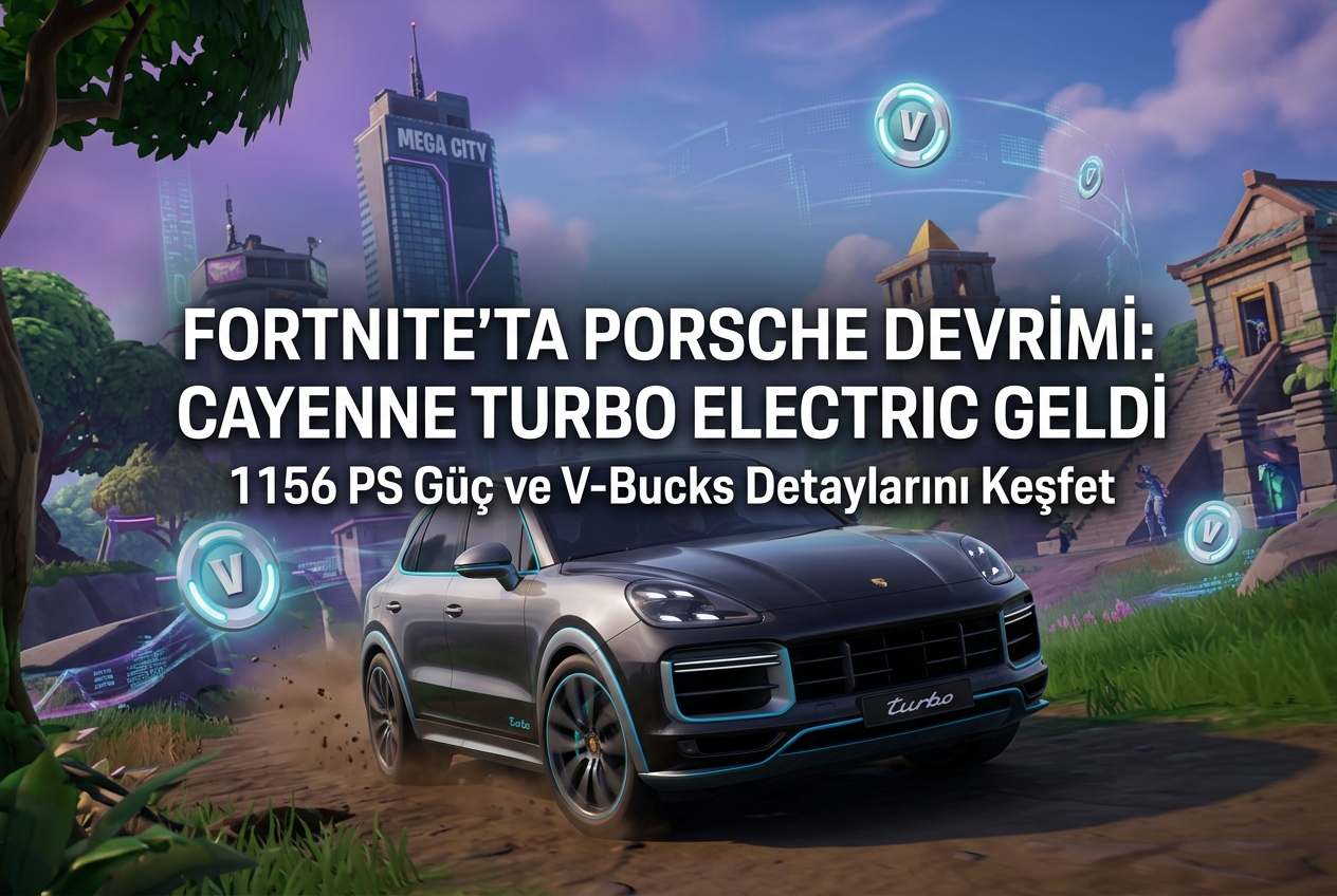 Porsche Cayenne Turbo Electric Fortnite’a Geldi: Otomobil Devinin Oyun Dünyasındaki En Büyük Hamlesi