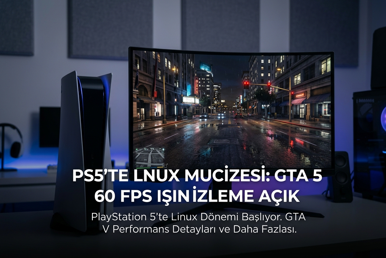 PS5’e Linux Kuruldu: GTA 5 Işın İzleme Açıkken 60 FPS Çalışıyor