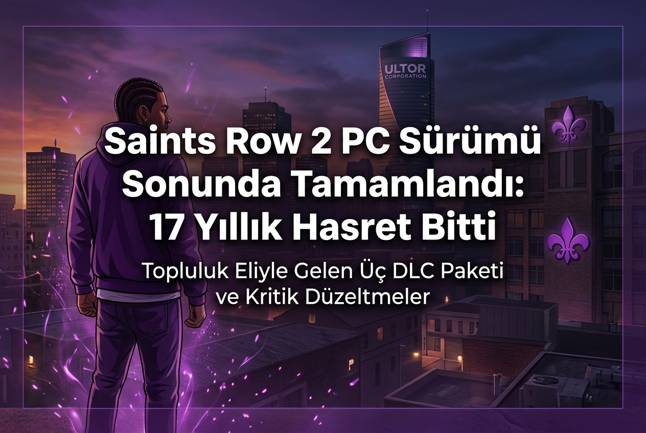Saints Row 2 PC Sürümü 17 Yıl Sonra Topluluk Eliyle Tamamlandı: DLC’ler Sonunda Bilgisayara Geldi