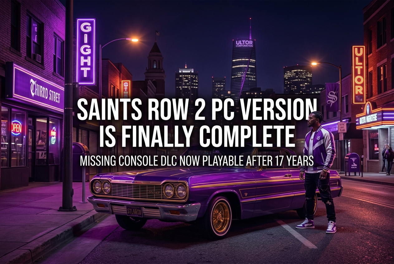 Saints Row 2 PC Version Completed After 17 Years: Modders Bring All Console DLC to PC