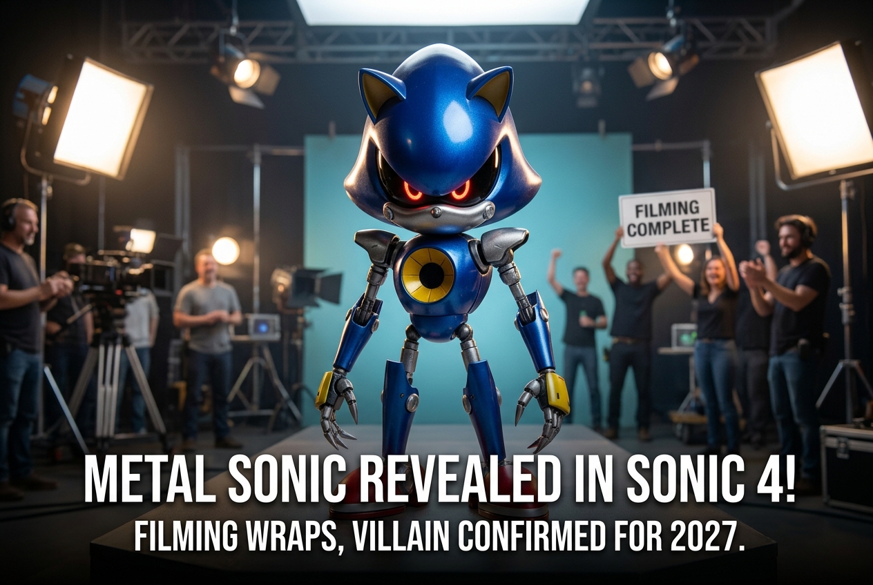 Sonic the Hedgehog 4 Wraps Filming with Stunning First Look at Metal Sonic