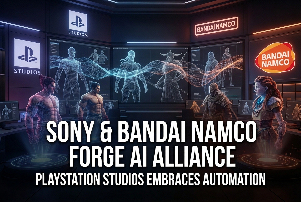 Sony and Bandai Namco Launch Generative AI Partnership as PlayStation Studios Embrace Automation