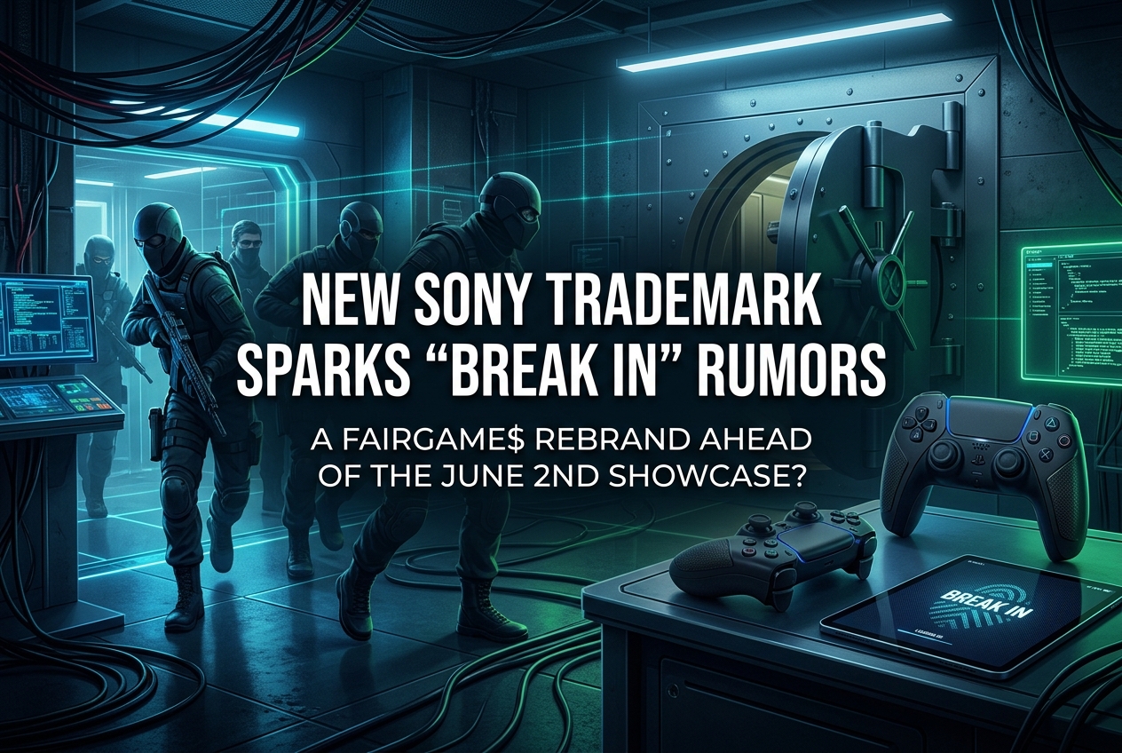 Sony Files Mysterious “Break In” Trademark Days Before State of Play: A Fairgame$ Rebrand?