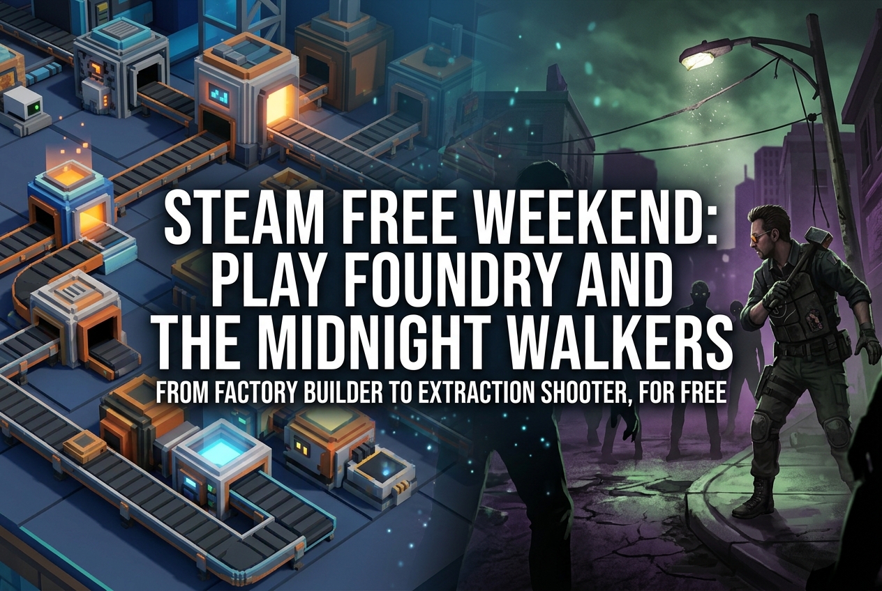 Steam Free Weekend May 2026: Play FOUNDRY and The Midnight Walkers for Free Until May 11