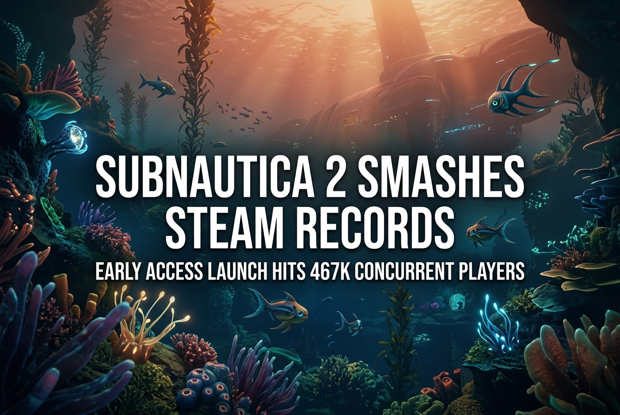 Subnautica 2 Smashes Steam Records With 467K Concurrent Players on Day One