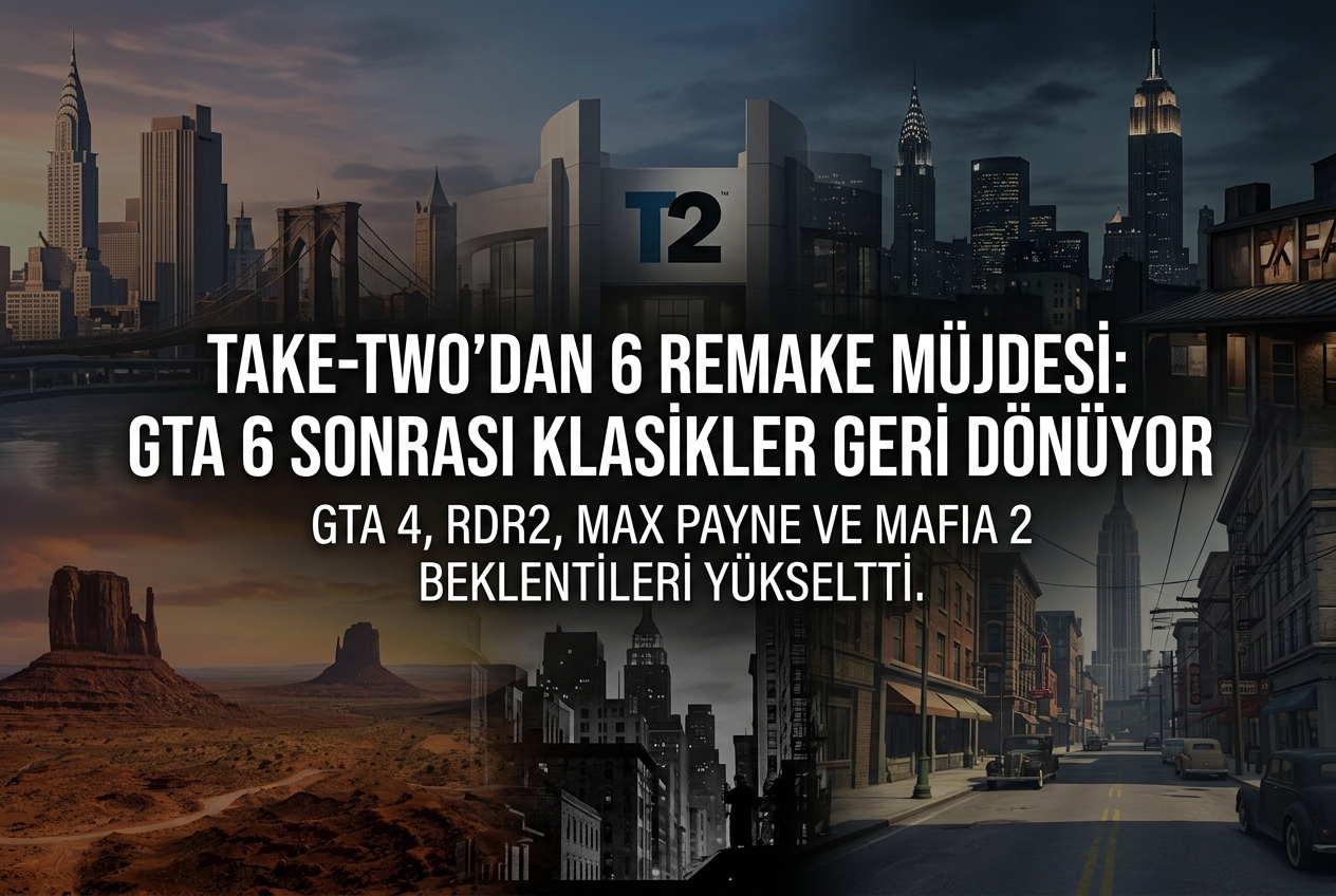 Take-Two 6 Remake ve Remaster Hazırlıyor: GTA 6 Sonrası Devasa Oyun Takvimi Netleşti