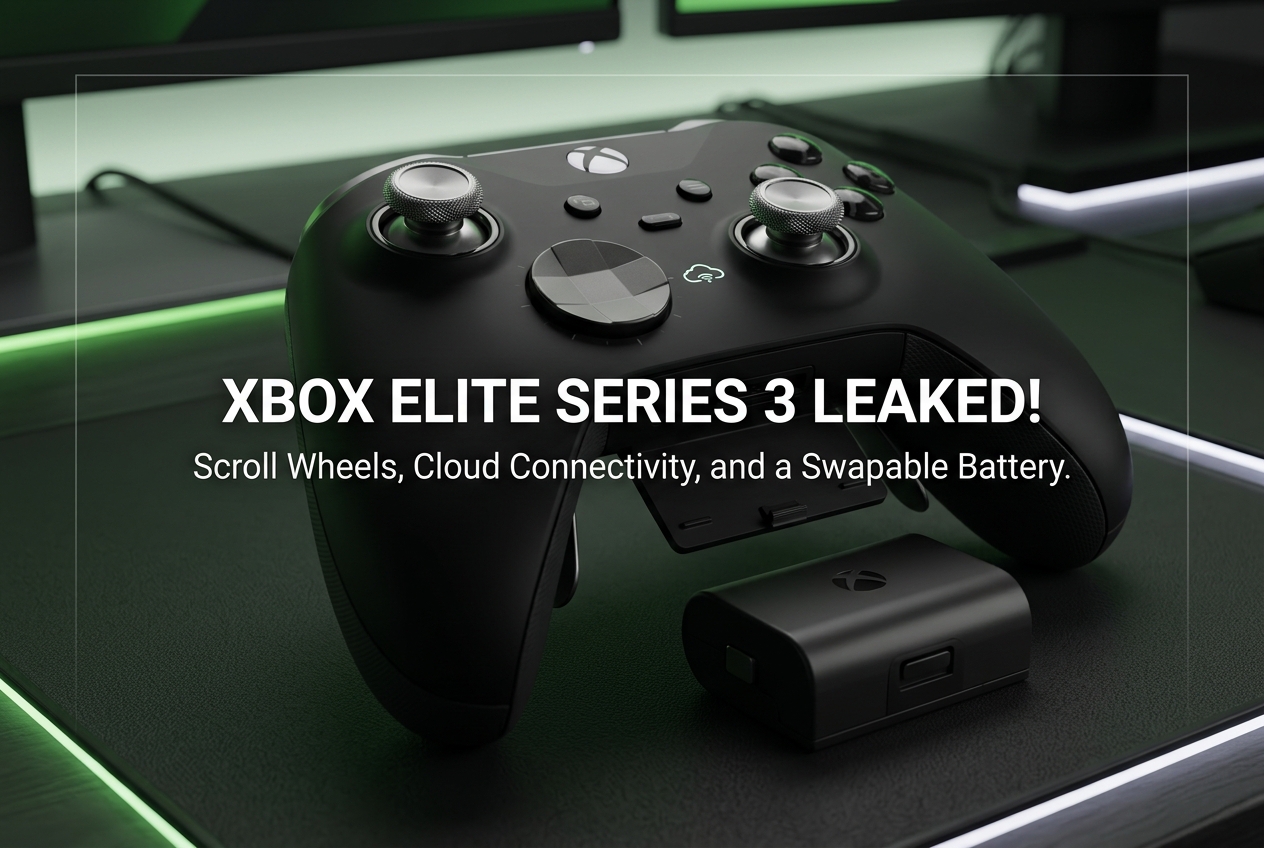 Xbox Elite Controller Series 3 Leaked: Scroll Wheels, Cloud Connect, and Swappable Battery