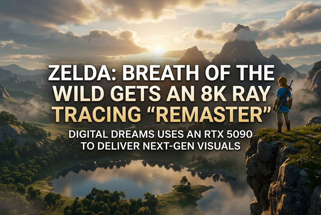 Zelda: Breath of the Wild Looks Unreal in This 8K Ray Tracing PC “Remaster”