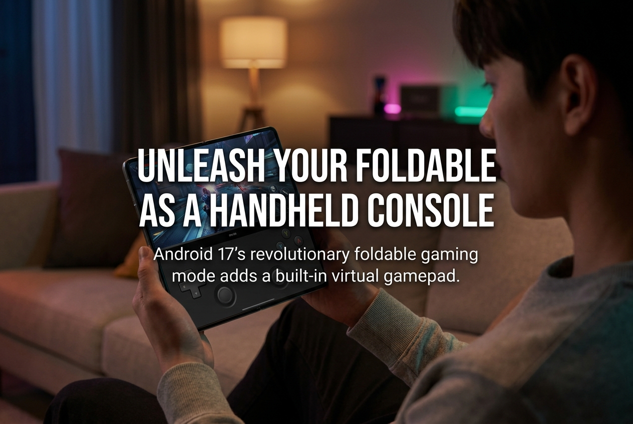 Android 17 Turns Foldable Phones Into Handheld Consoles With a Built-In Virtual Gamepad