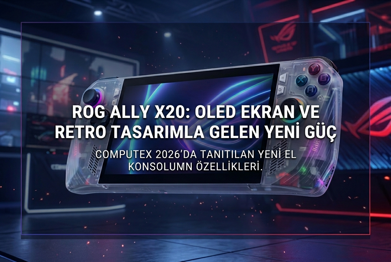 ASUS ROG Xbox Ally X20: 7.4 İnç OLED Ekran, TMR Joystick ve Retro Tasarımla Gelen Yeni El Konsolu
