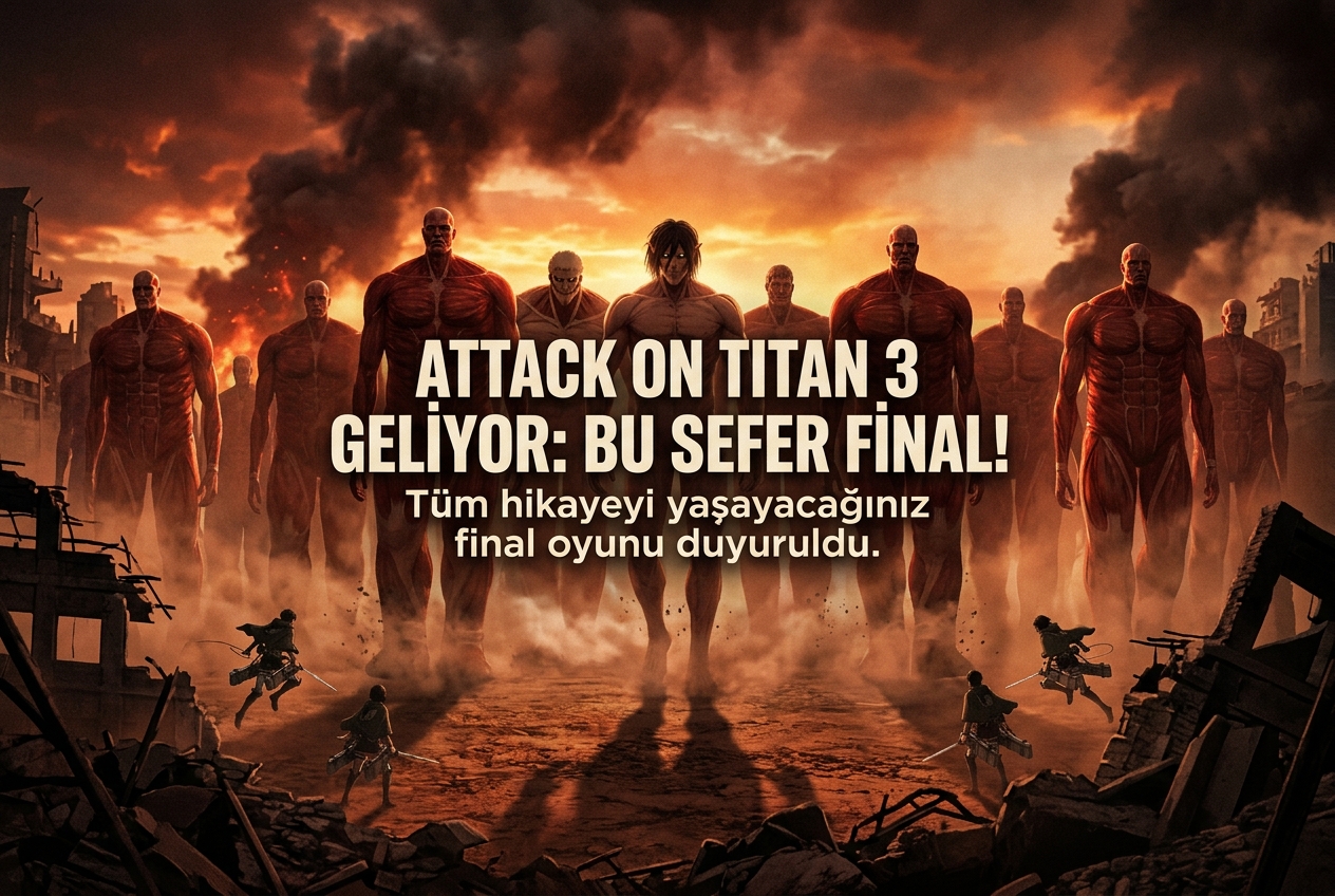 Attack on Titan 3 Duyuruldu: Serinin Final Oyunundan İlk Fragman Geldi