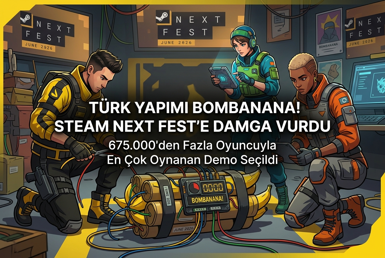 BOMBANANA! Steam Next Fest’in Zirvesine Oturdu: Yerli Stüdyodan Dünya Çapında Başarı